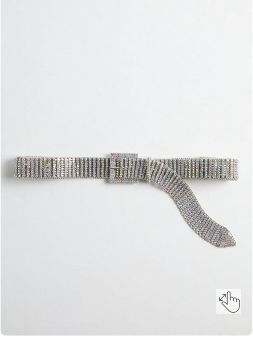 NWT Torrid 3x AB Iridescent Rhinestone Jean Belt